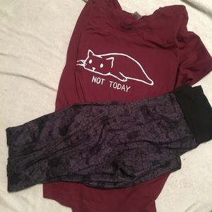 pajama lounge wear set